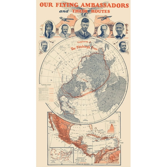 1929 Our Flying Ambassadors and Their Routes