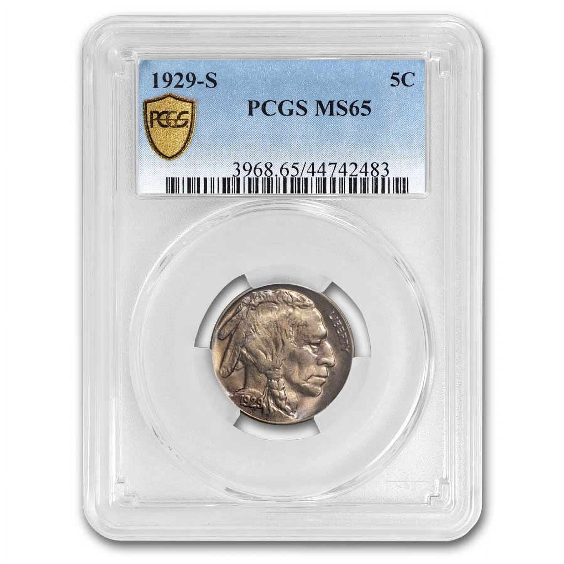 1929-S Buffalo Nickel MS-65 PCGS