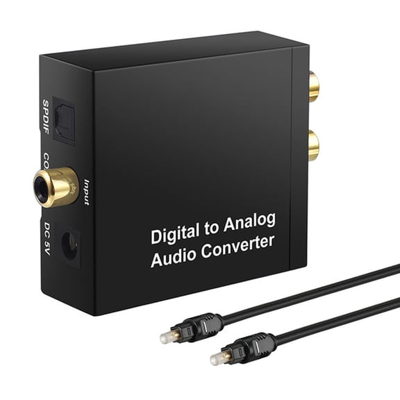 192KHz Digital To Analog Audio Converter Digital SPDIF Optical To Analog L/R RCA Converter Optical To L/R DAC Decoder