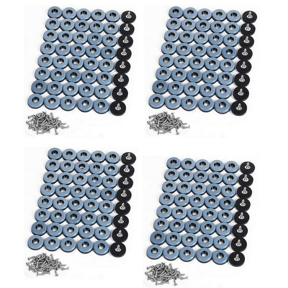 192Pcs Furniture Gliders Easy Moving Sliders with Screw Floor Protector for Tiled Hardwood Floors(25mm Round)