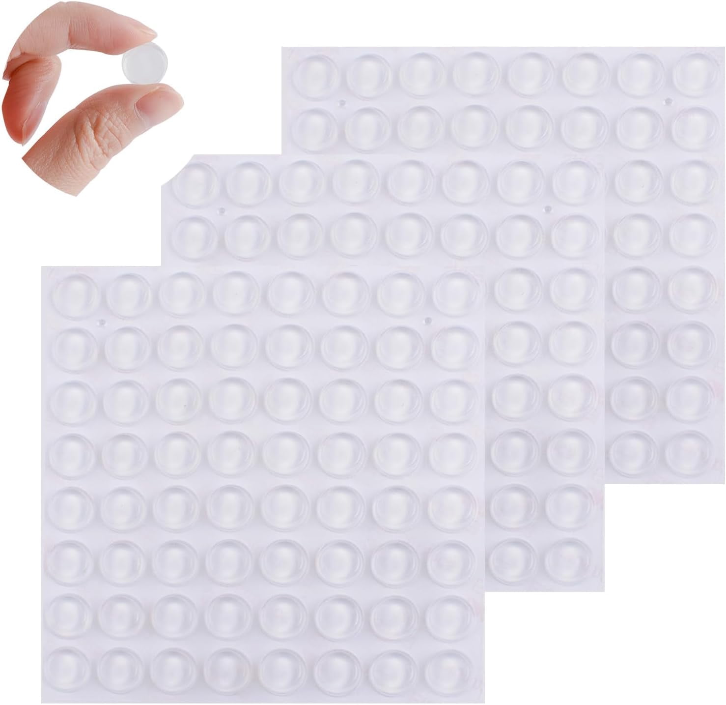 192pcs Clear Silicone Feet Adhesive Bumper Pads Self Stick Bumpers ...