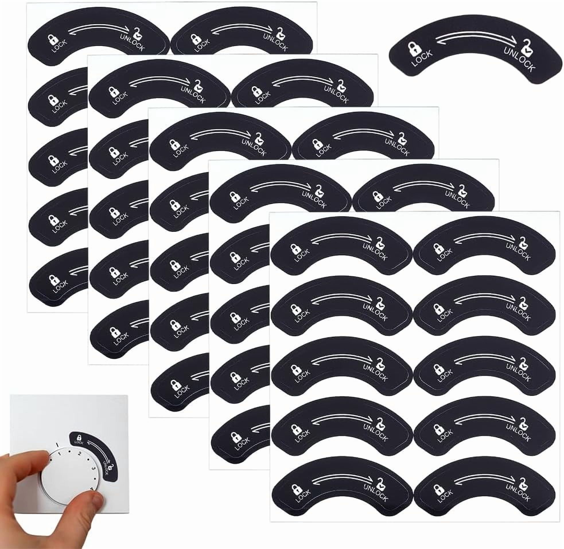192pcs Unlock Lock Direction Indicating Stickers Waterproof Dials ...