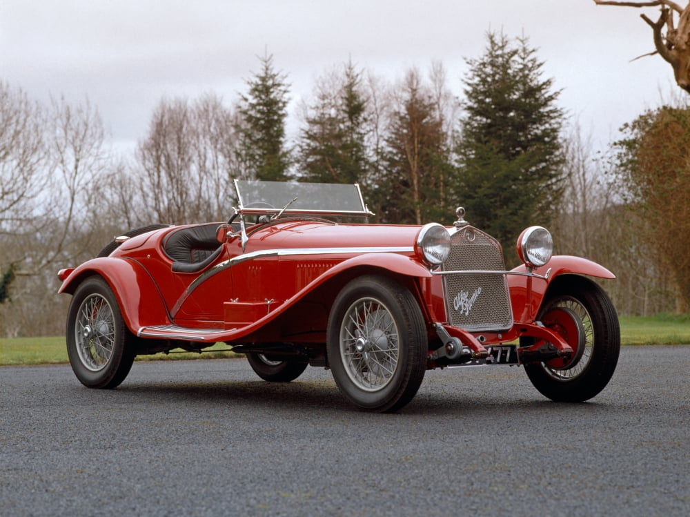 1930 Alfa Romeo supercharged Tipo 6C-1750 2-seater sports car with a 175 litre inline 6 engine giving 95bhp and a top speed of 90mph Country of origin Italy Canvas Art - Panoramic Images (18 x 24)