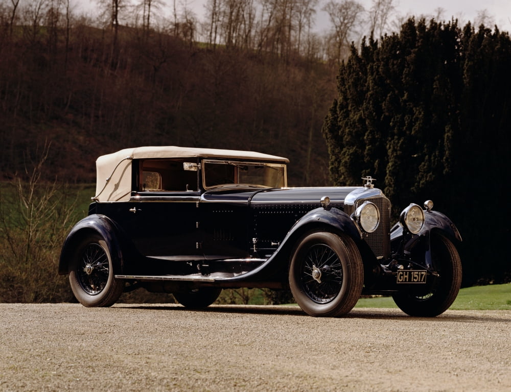 1930 Bentley 65 litre Speed Six drophead coupe Country of origin United Kingdom Canvas Art - Panoramic Images (22 x 28)