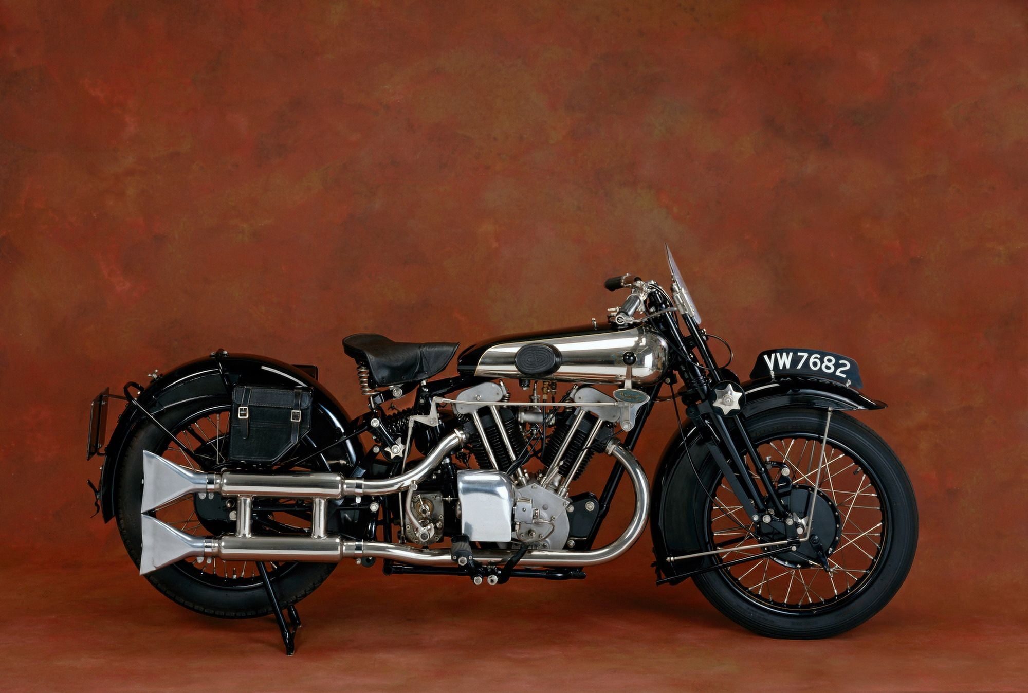 1930 Brough Superior 680cc V-Twin motorcycle Country of origin United Kingdom Canvas Art - Panoramic Images (18 x 24)