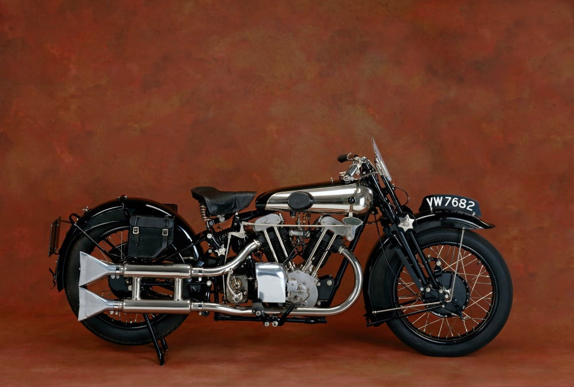 1930 Brough Superior 680cc V-Twin motorcycle Country of origin United Kingdom Canvas Art - Panoramic Images (24 x 36)