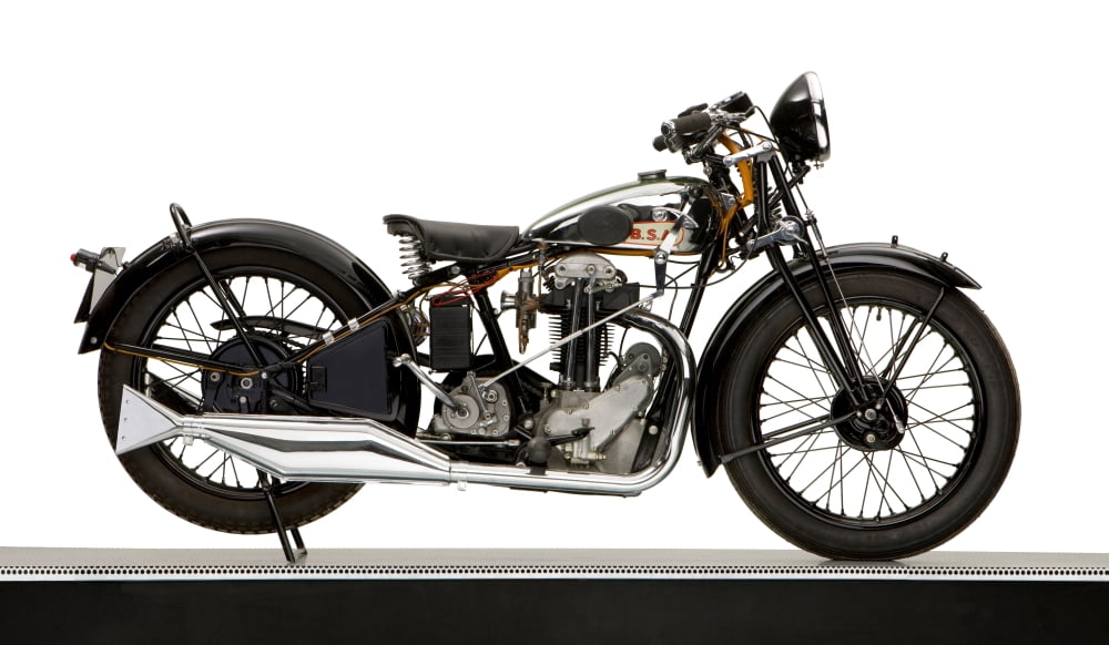 1931 BSA LX4 OHV 249cc motorcycle Canvas Art - Panoramic Images (12 x 20)