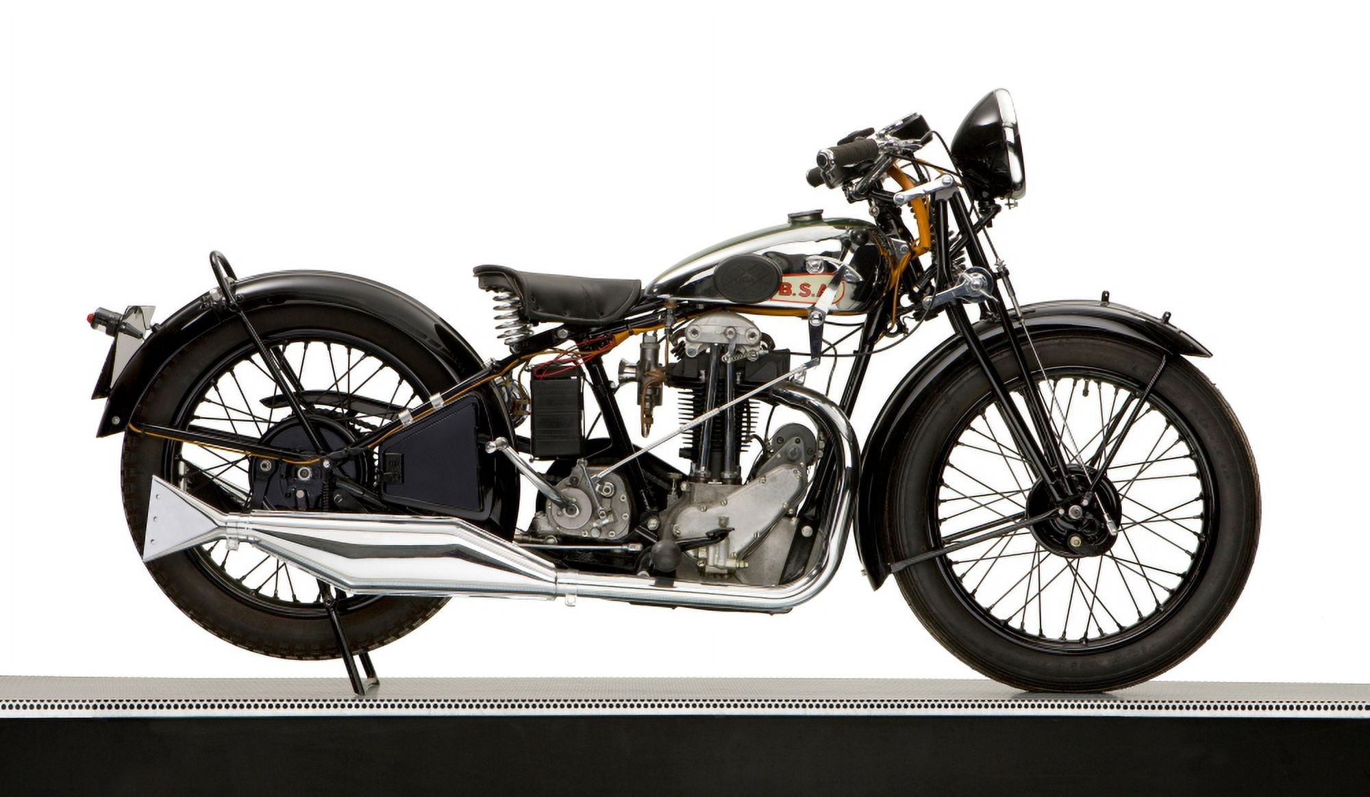 1931 BSA LX4 OHV 249cc motorcycle Canvas Art - Panoramic Images (24 x 40)