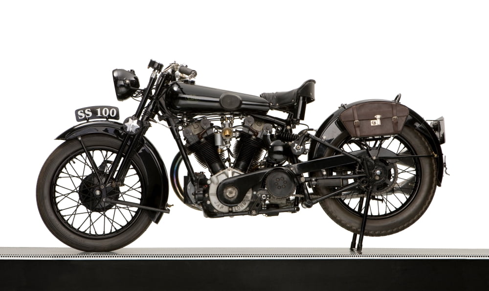 1931 Brough Superior SS100 JAP engine motorcycle Canvas Art - Panoramic Images (12 x 20)