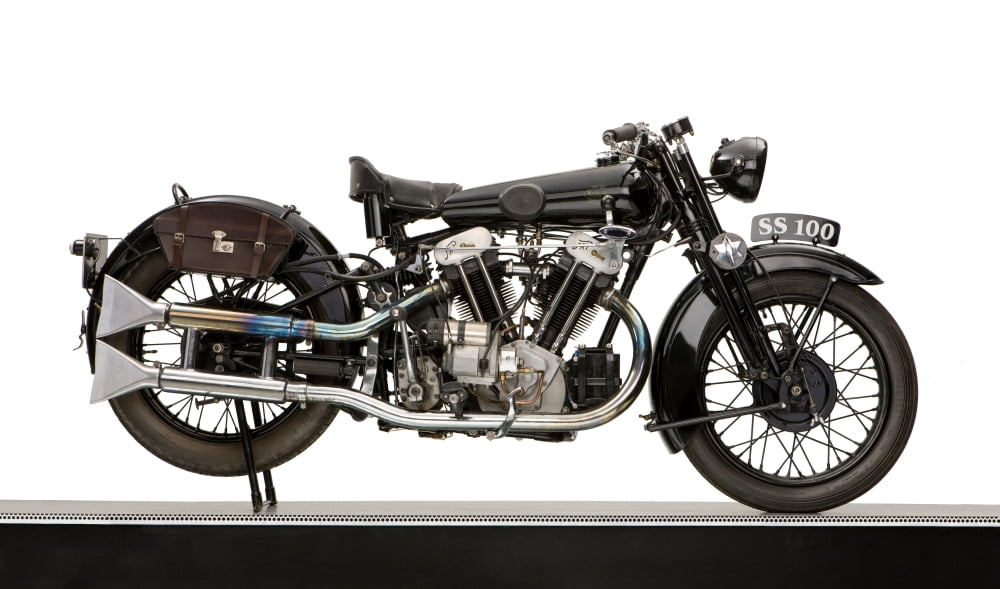 1931 Brough Superior SS100 JAP engine motorcycle Canvas Art - Panoramic Images (12 x 20)