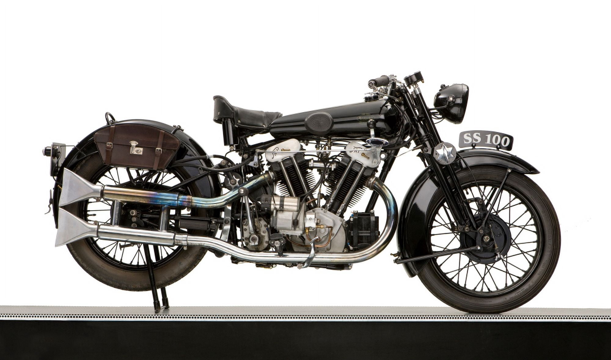 1931 Brough Superior SS100 JAP engine motorcycle Canvas Art - Panoramic Images (24 x 40)