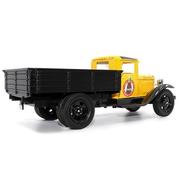 1931 Ford Model AA Pickup Truck Yellow & Black Drink it Ice Cold for Sparkling Refreshment-Coca-Cola 1-24 Scale Diecast Model Car