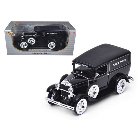 1931 Ford Panel Police Wagon 1/18 Diecast Model Ca