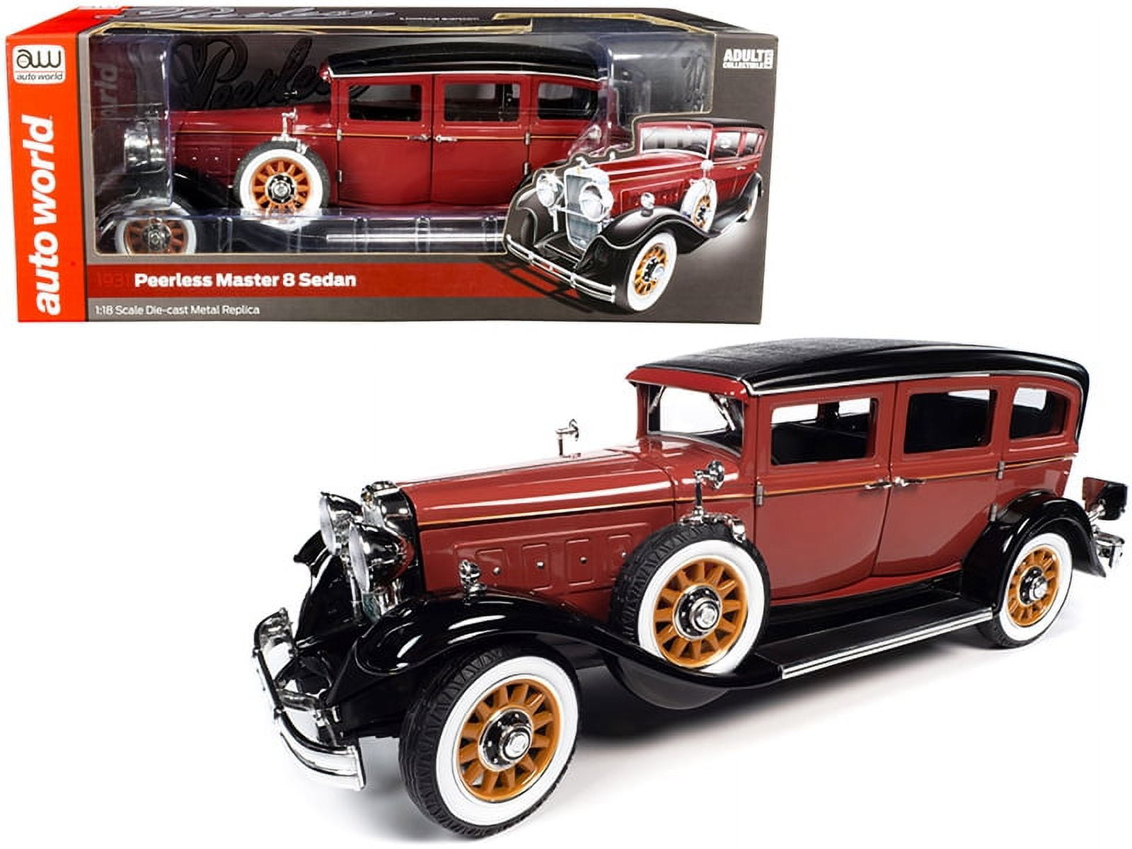 【10％OFF】 1931 1/18 Black and Red Cinnamon Sedan 8 Master Peerless 乗用車
