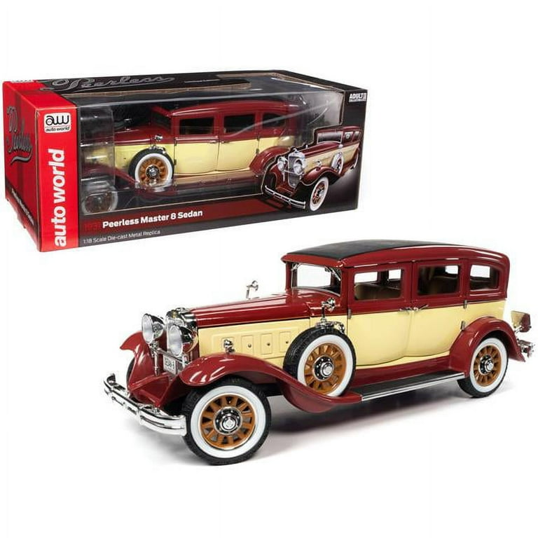 Auto World 1931 Peerless Master Sedan Diecast Model Car, Maroon