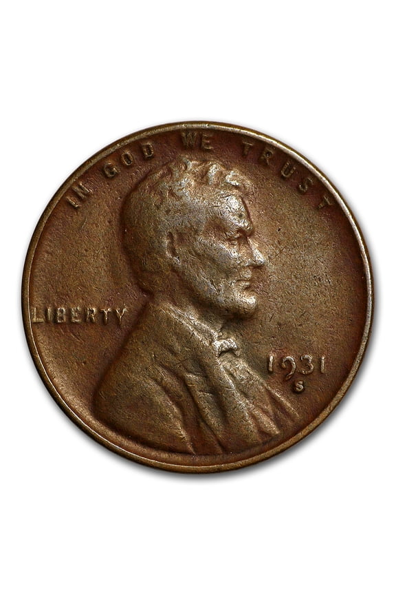 1931-S Lincoln Cent VG