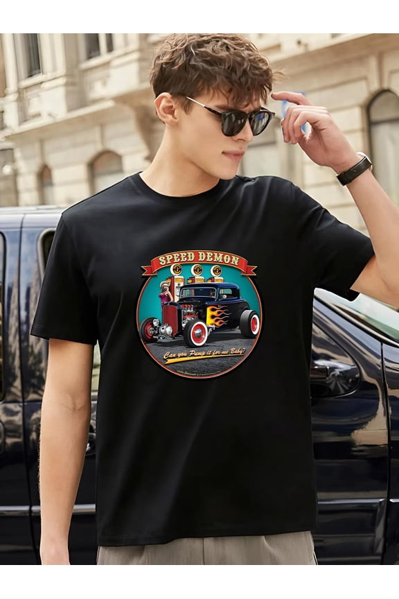 1932 Deuce Speed Demon Hot Rod Muscle Car Enthusiast Fan Graphic T-Shirt Unisex, for men & women, up to size 5XL
