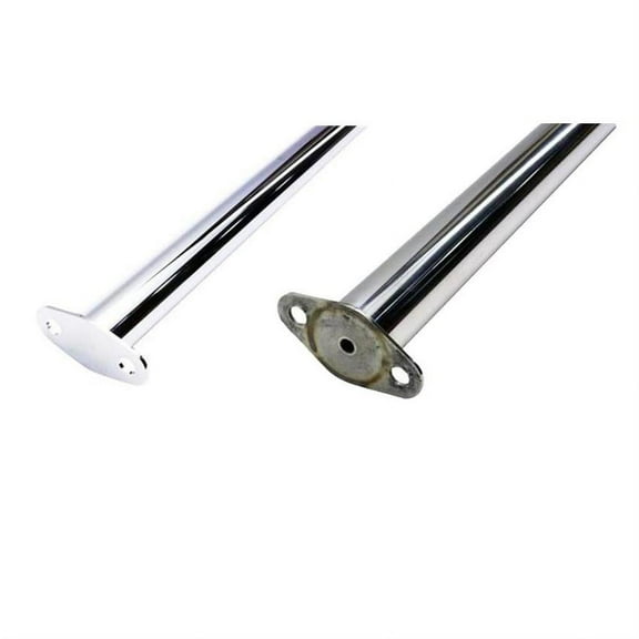 Speedway Motors Front and Rear Frame Spreader Bar Set Compatible with 1932 Ford, Chrome Plated Tubular Steel Bars Add Strength and Rigidity to Deuce Frame Rail Horns