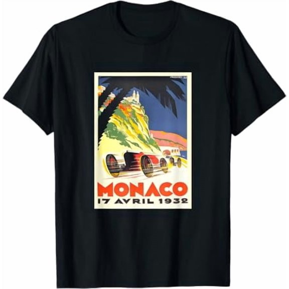 1932 Monaco Racing Vintage Design T-Shirt