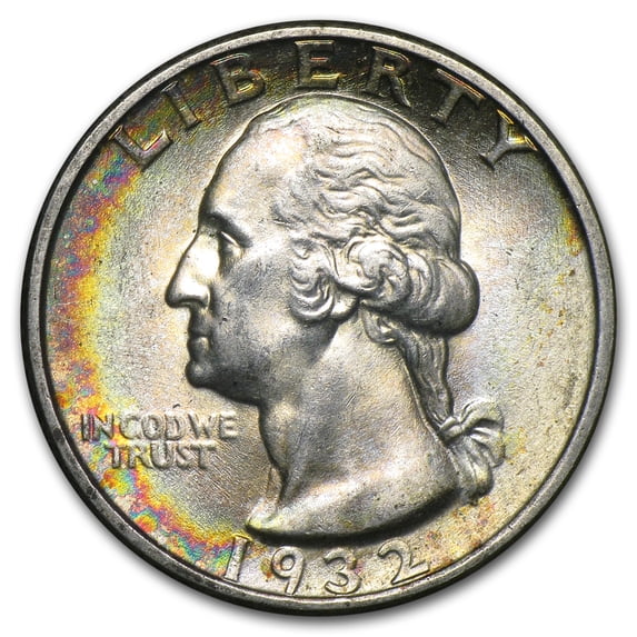 1932 Washington Quarter BU (Beautifully Toned)