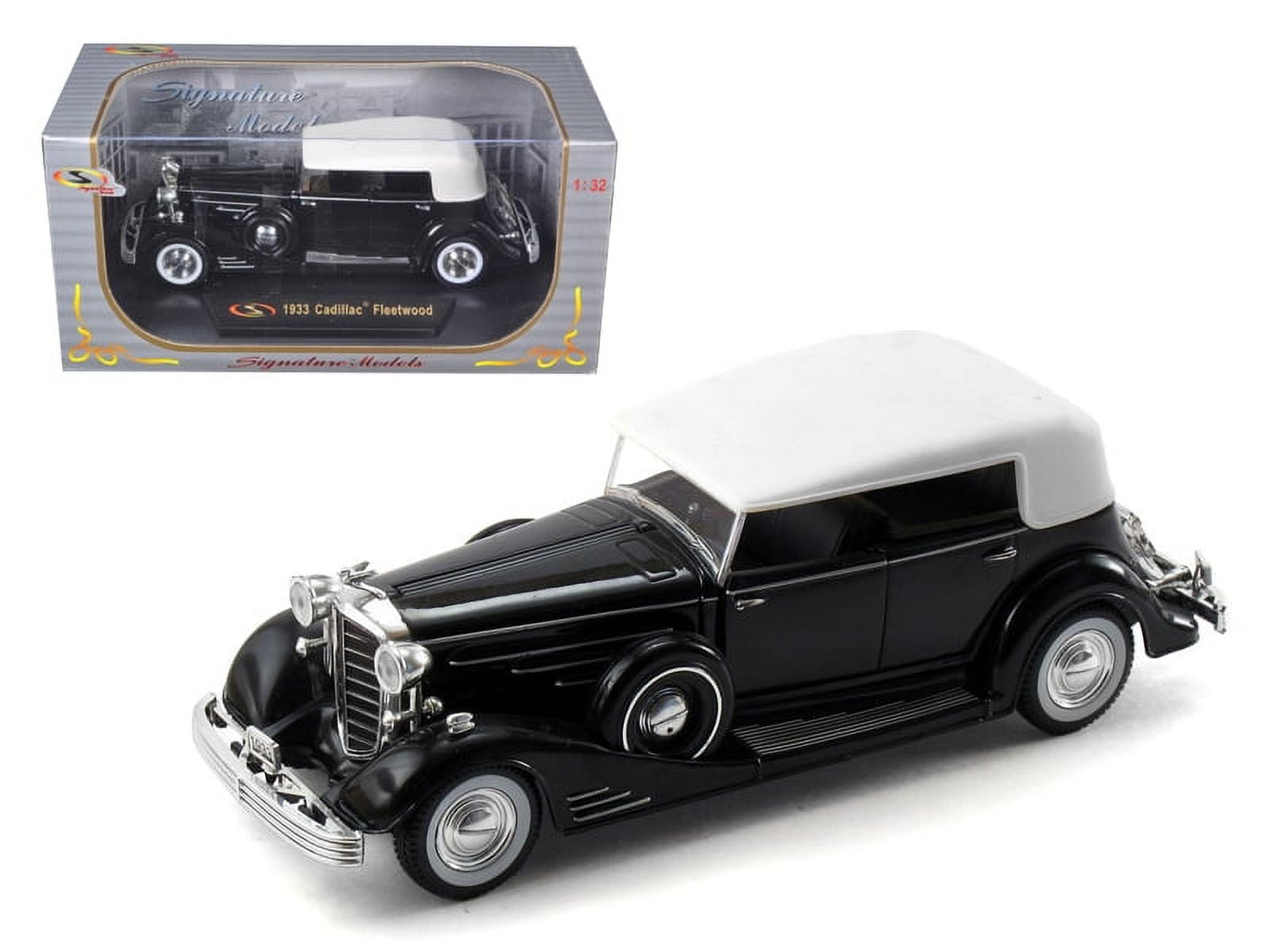 1933 Cadillac Fleetwood Black 1/32 Diecast Model Car by