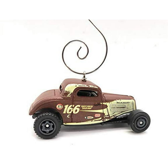 1933 Ford Coupe Roadster Car Custom Christmas Ornament 1:64 Diecast Brown