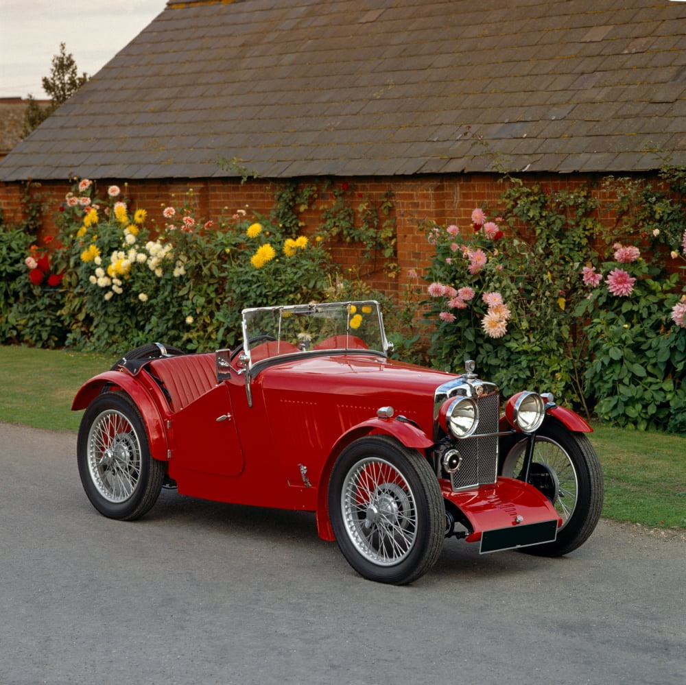 1933 MG J2 2-seat convertible sports tourer with Wolsely Straight-4 cylinder 850cc engine Country of origin United Kingdom Canvas Art - Panoramic Images (24 x 24)