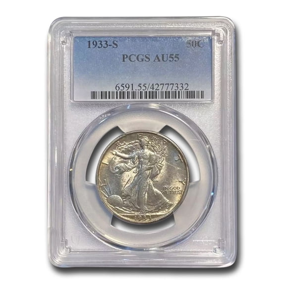 1933-S Walking Liberty Half Dollar AU-55 PCGS