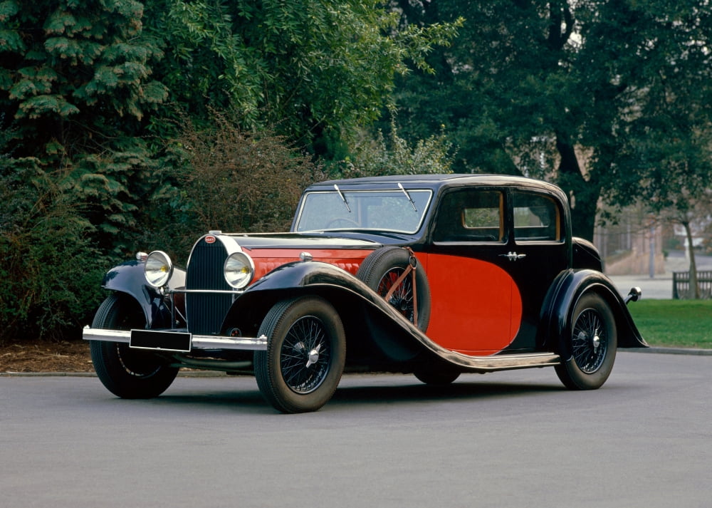 1934 Bugatti Type 57 Galibier four door saloon with 33 litre engine producing 135 bhp Designed by Ettores son Jean Bugatti Country of origin France Canvas Art - Panoramic Images (24 x 36)