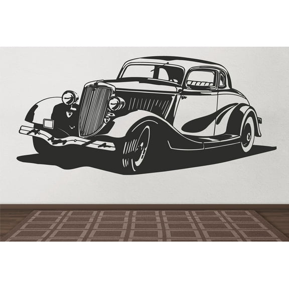 1934 Car Wall Decal - Auto Wall Mural - Vinyl Stickers - Boys Room Decor