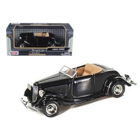 1934 Ford Coupe Convertible Black 1-24 Diecast Model Car
