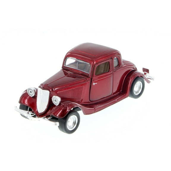 1934 Ford Coupe Hardtop Classic Car, Red - Showcasts 77217D - 1/24 Scale Diecast Model Car