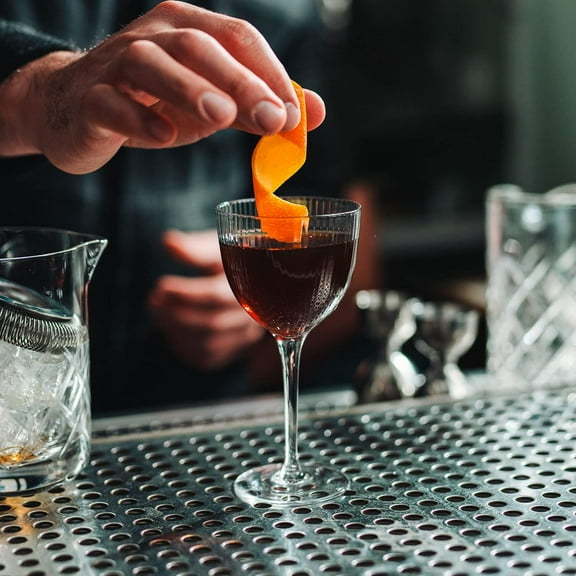 1934 Nick & Nora Crystal Cocktail Coupette-Style Glass 2-Piece Art Moderne-Inspired Cocktail Glass (Gift Box Collection)