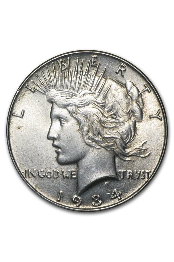 1934 Peace Dollar AU