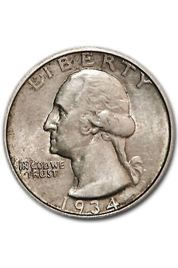 1934 Washington Quarter AU
