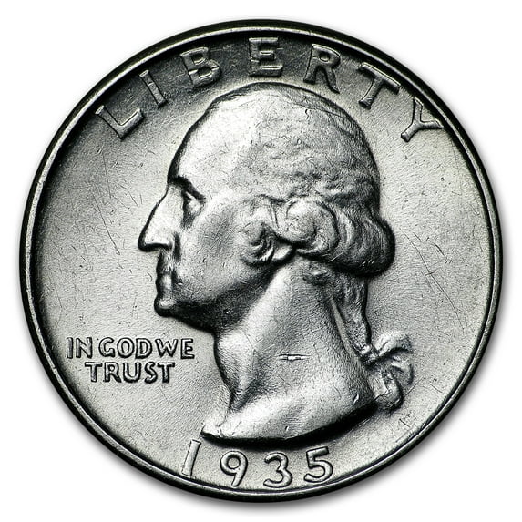 1935-D Washington Quarter AU