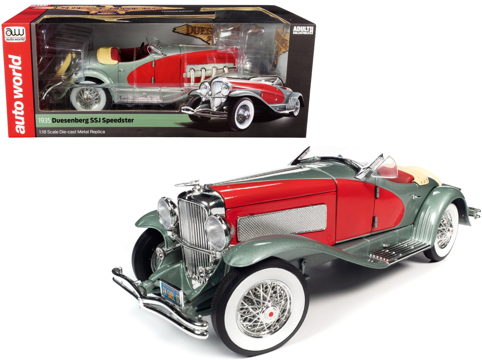 1935 Duesenberg SSJ Speedster Green Metallic with Enamel Red