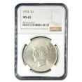 thumbnail image 1 of 1935 Peace Dollar MS-65 NGC, 1 of 3