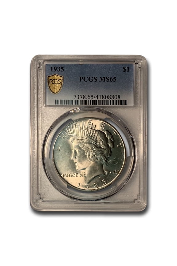 1935 Peace Dollar MS-65 PCGS