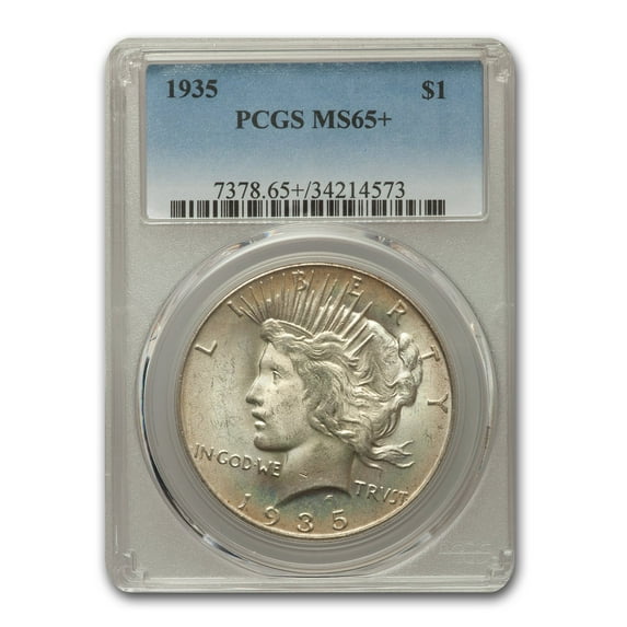1935 Peace Dollar MS-65+ PCGS