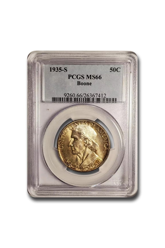 1935-S Boone Half Dollar MS-66 PCGS
