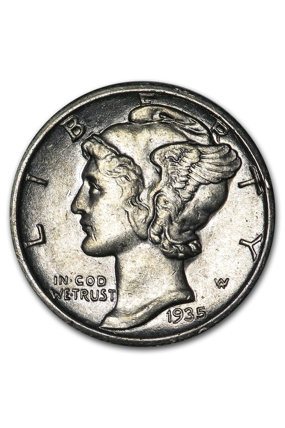 1935-S Mercury Dime AU