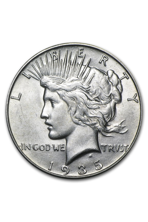 1935-S Peace Dollar AU