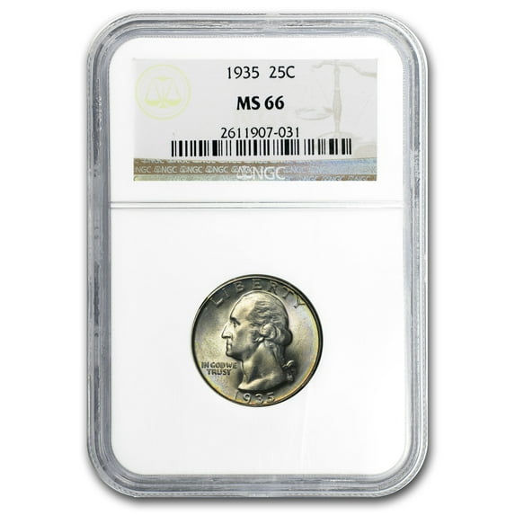 1935 Washington Quarter MS-66 NGC