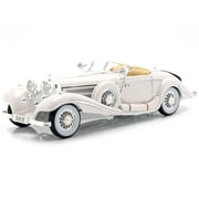 1936 Mercedes Benz 500 K Special Roadster White 1/18 Diecast Model Car by Maisto