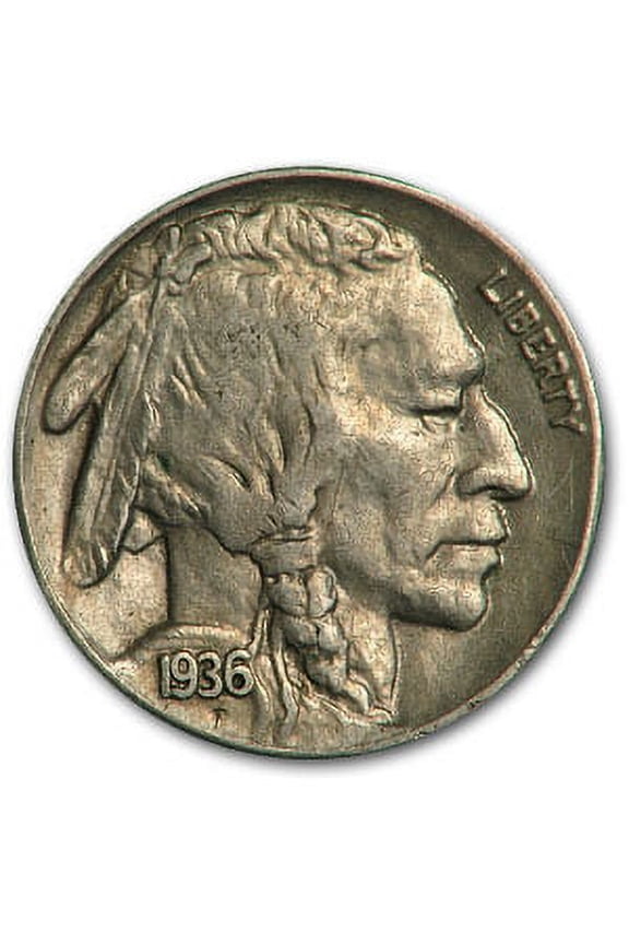 1936-S Buffalo Nickel AU