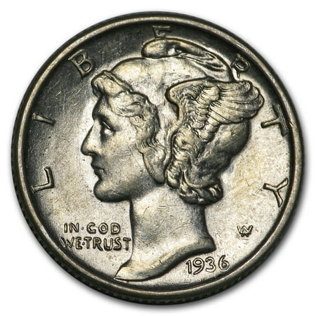 1936-S Mercury Dime AU