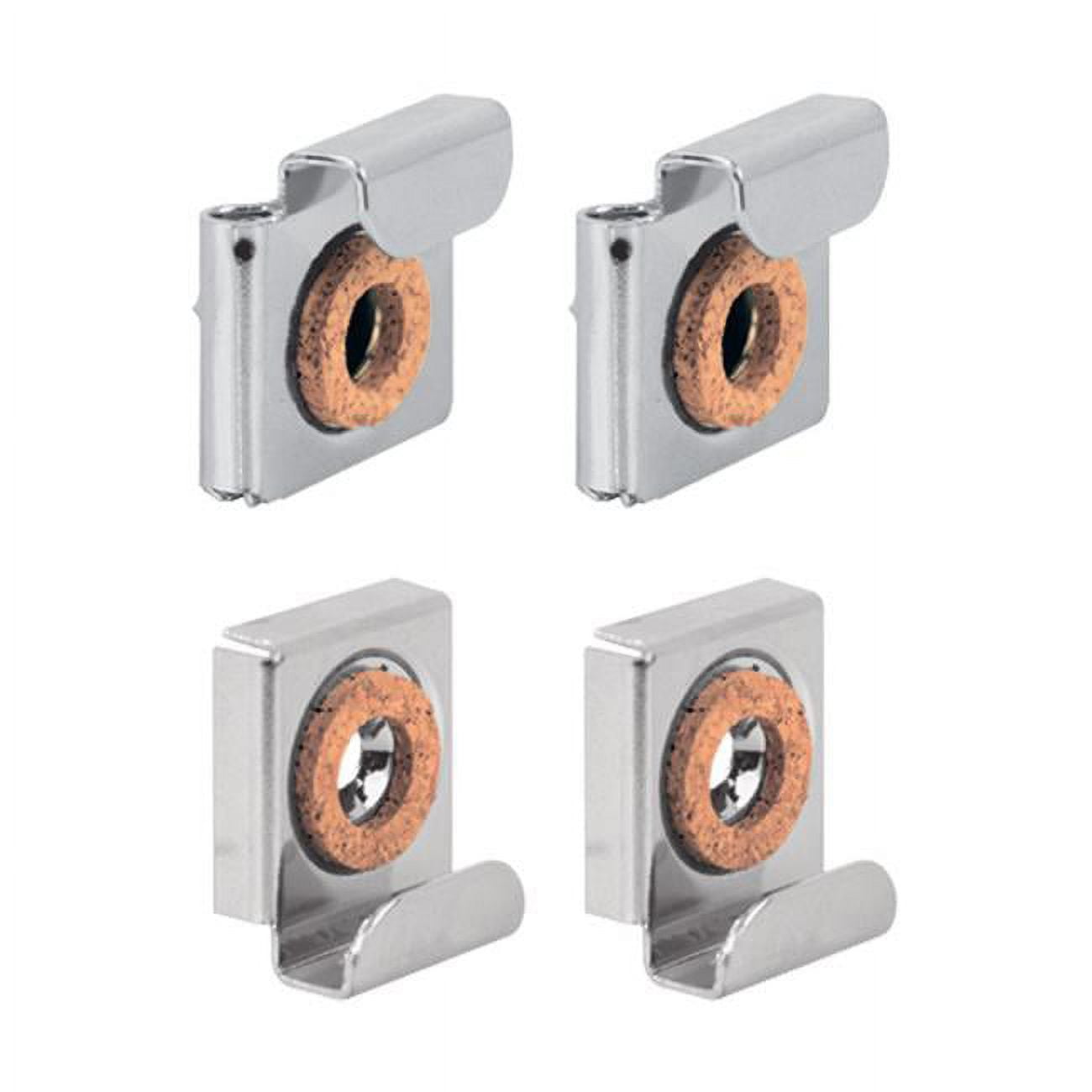 193674 Spring Loaded Mirror Hanger Clip Set Chrome - Walmart.com