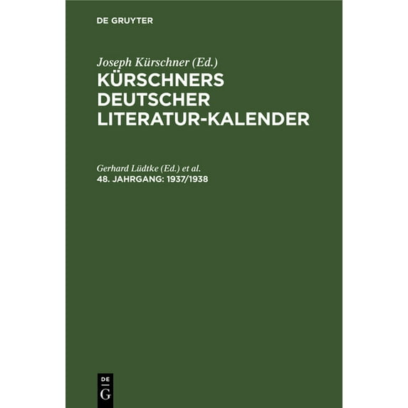 1937/1938, (Hardcover)
