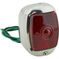 thumbnail image 1 of 1937-1938 Stardard Chevy Stainless Steel Red Tail Light Assembly, Left, 1 of 4